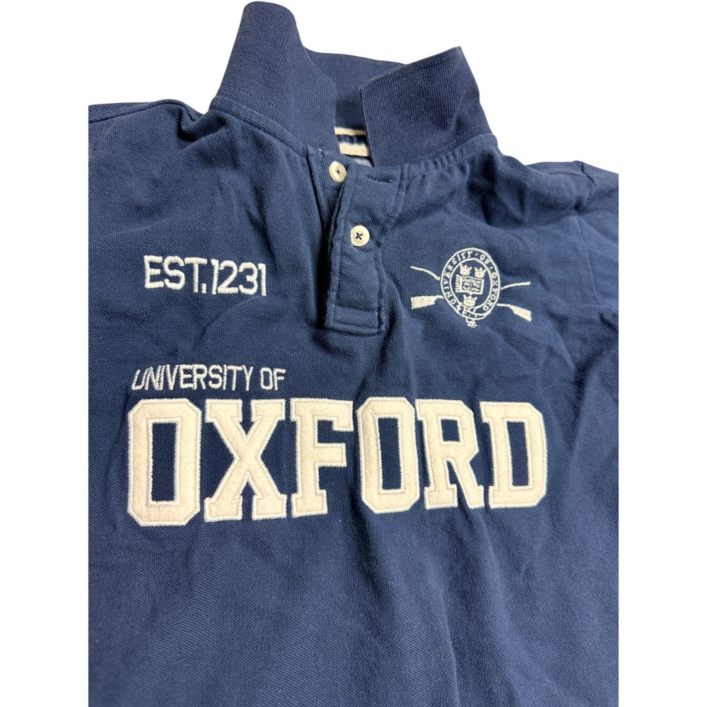 University of Oxford Kids Navy Blue Polo Shirt Size 8-9Y Official - BC - Picture 2 of 9